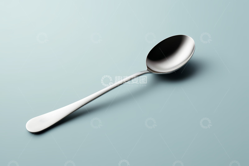 高清大图下载【趣麦麦图】银色金属勺子特写