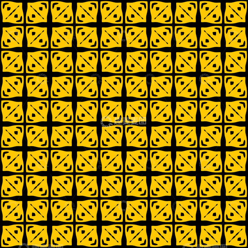 源文件下载【趣麦麦图】黄黑几何花纹背景图709