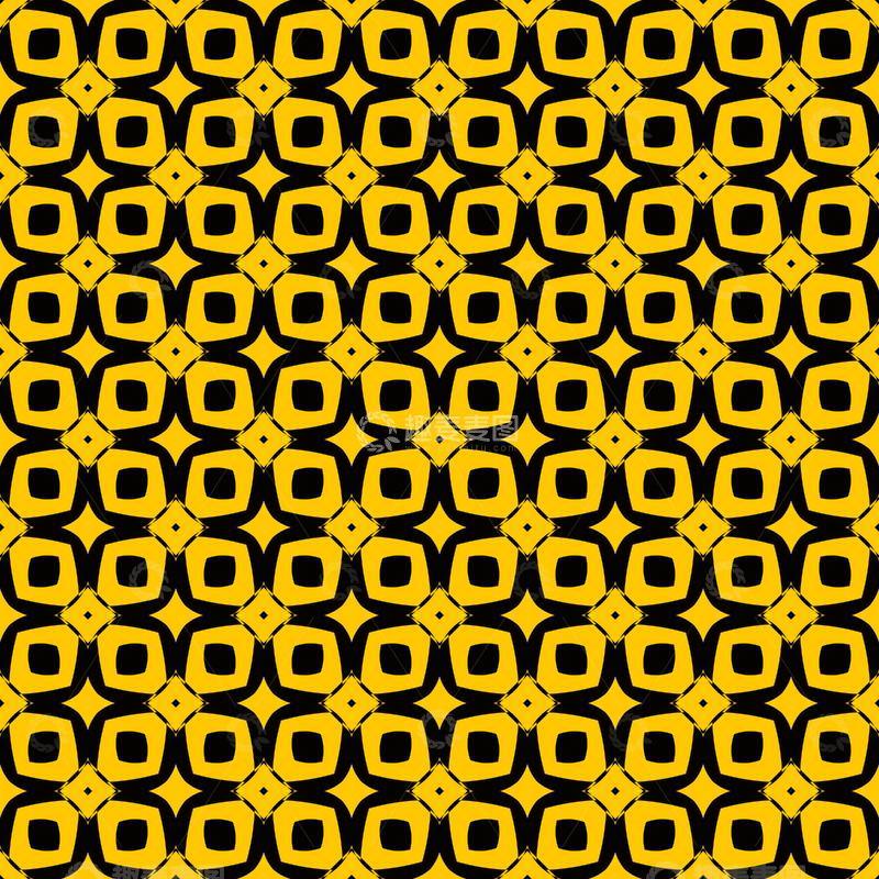 源文件下载【趣麦麦图】黄黑几何花纹背景图692