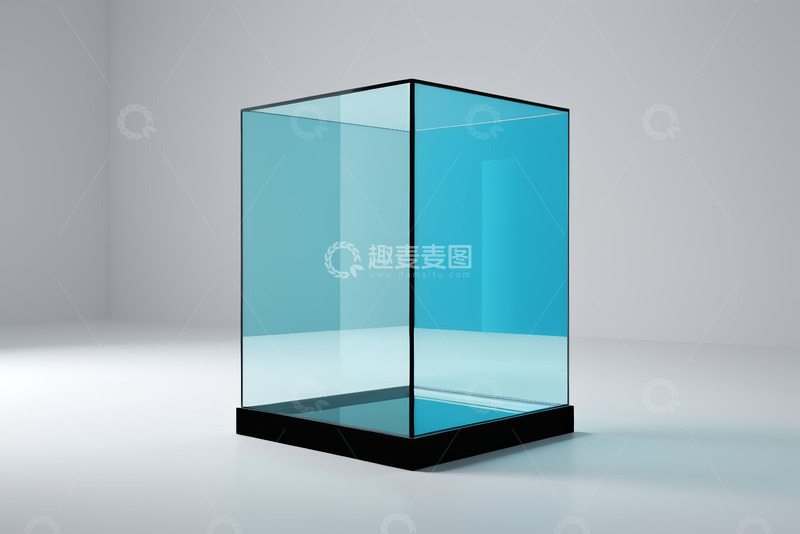 高清大图下载【趣麦麦图】透明玻璃展示柜