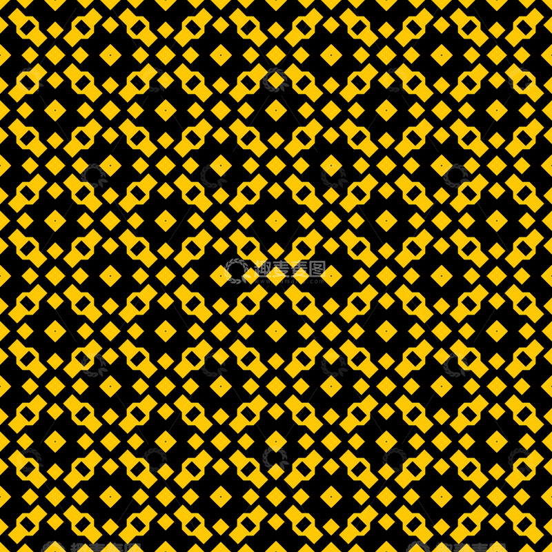 源文件下载【趣麦麦图】黄黑几何花纹背景图693