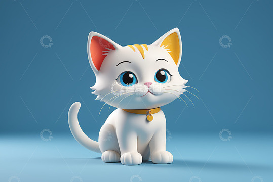 可爱卡通小猫形象素材
