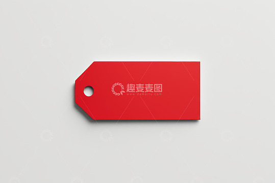 红色空白吊牌