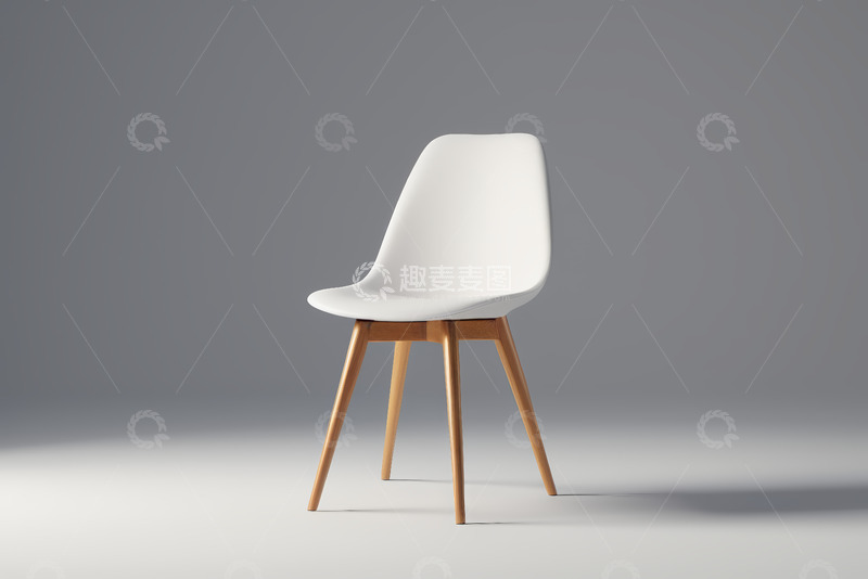 高清大图下载【趣麦麦图】现代简约风格白色椅子