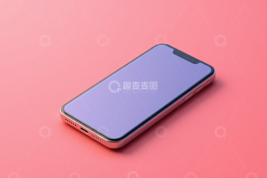 粉色背景智能手机展示