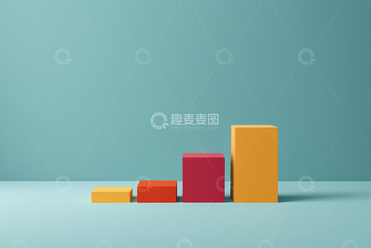 彩色柱状图表展示