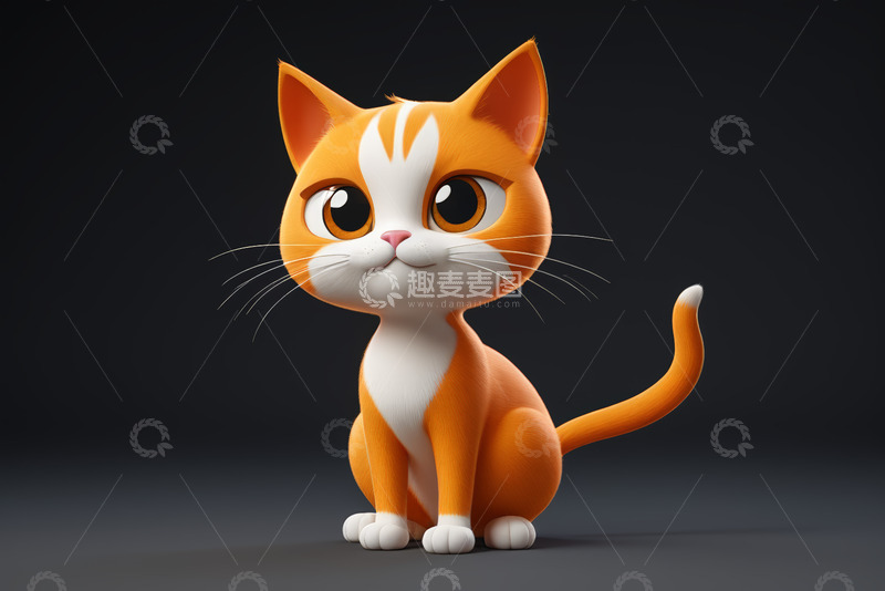 高清大图下载【趣麦麦图】可爱卡通猫咪形象素材