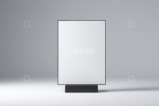 空白立式广告牌展示