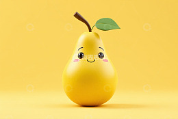 黄色卡通梨形象