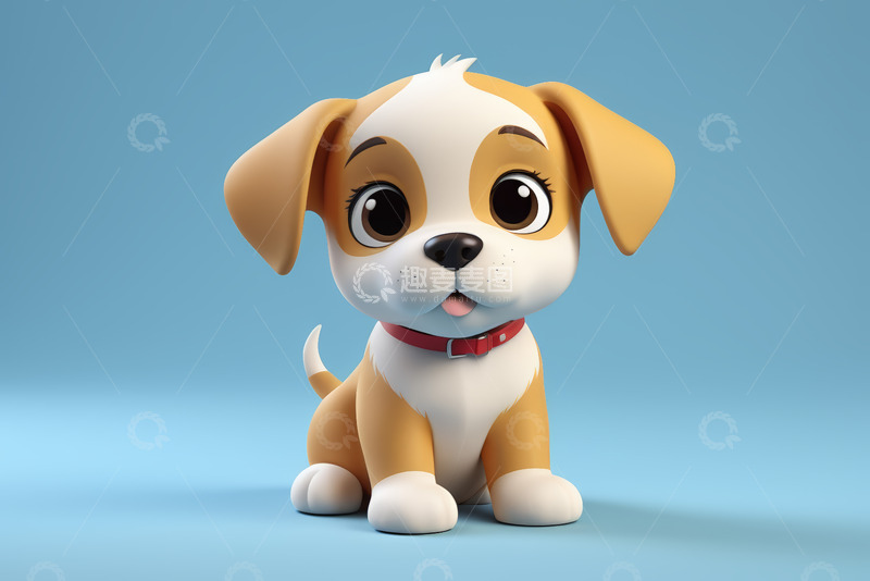 高清大图下载【趣麦麦图】可爱卡通小狗形象素材
