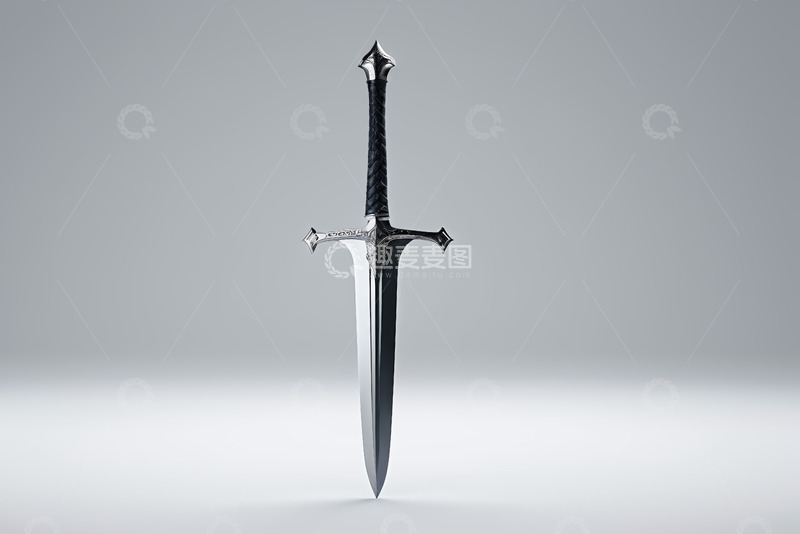 高清大图下载【趣麦麦图】中世纪金属剑特写