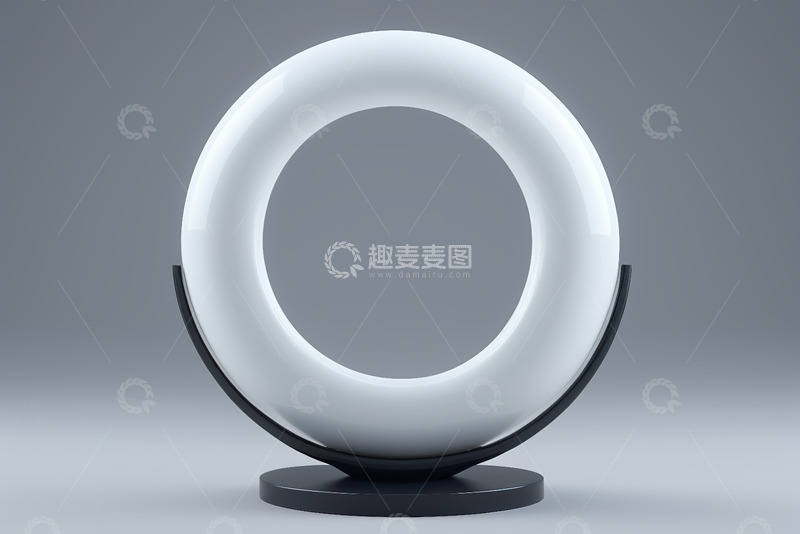 高清大图下载【趣麦麦图】现代简约圆形台灯