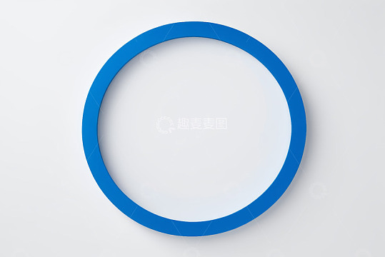 白色背景蓝色圆形素材