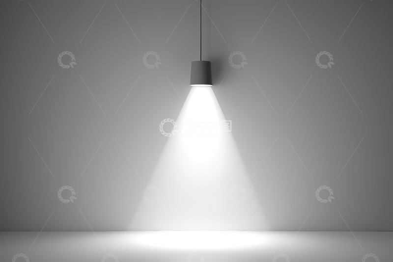 高清大图下载【趣麦麦图】悬挂式发光吊灯室内照明效果