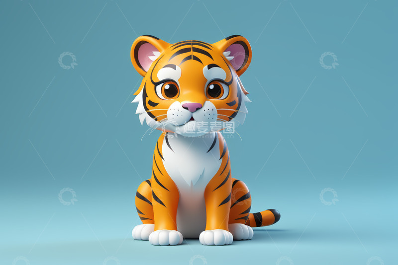 高清大图下载【趣麦麦图】可爱卡通小老虎形象素材