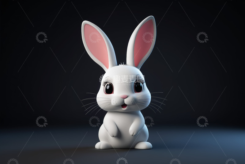 高清大图下载【趣麦麦图】可爱卡通兔子形象