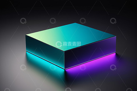 炫彩金属质感立方体