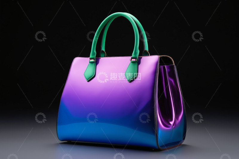 高清大图下载【趣麦麦图】时尚变色手提包展示