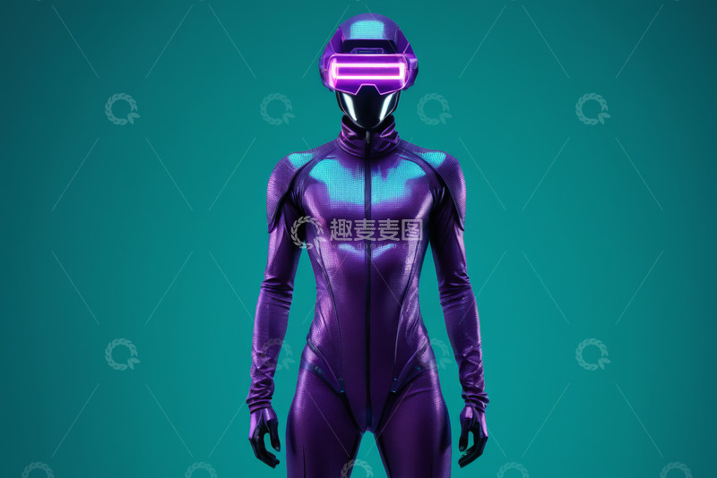高清大图下载【趣麦麦图】未来科技风格的机器人形象