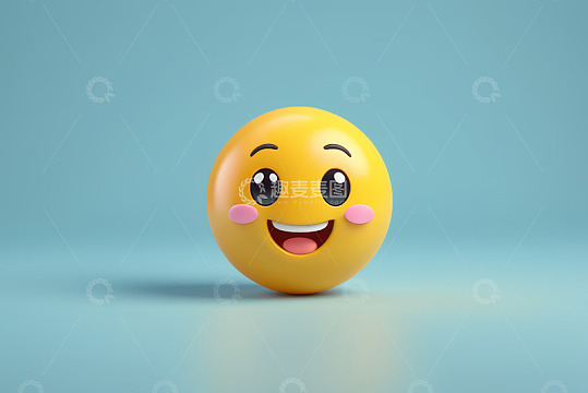黄色卡通笑脸表情符号