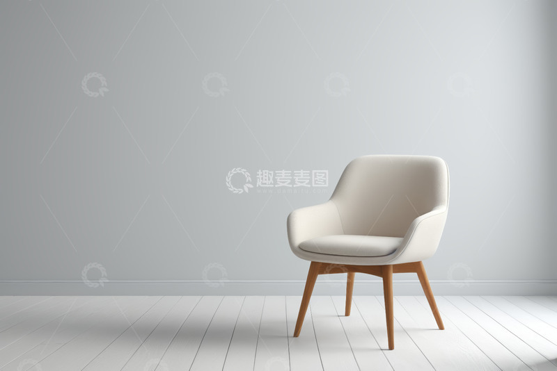 高清大图下载【趣麦麦图】现代简约风格单人沙发室内展示