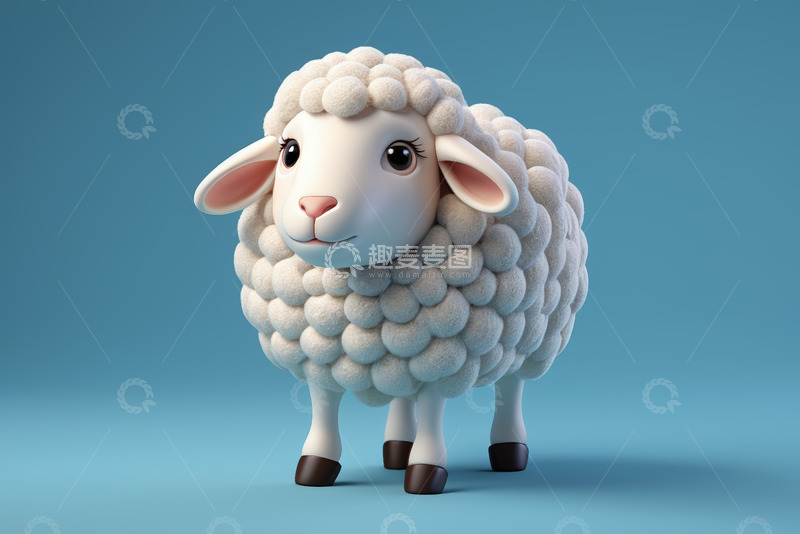 高清大图下载【趣麦麦图】卡通绵羊形象