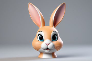 可爱动画兔子头像