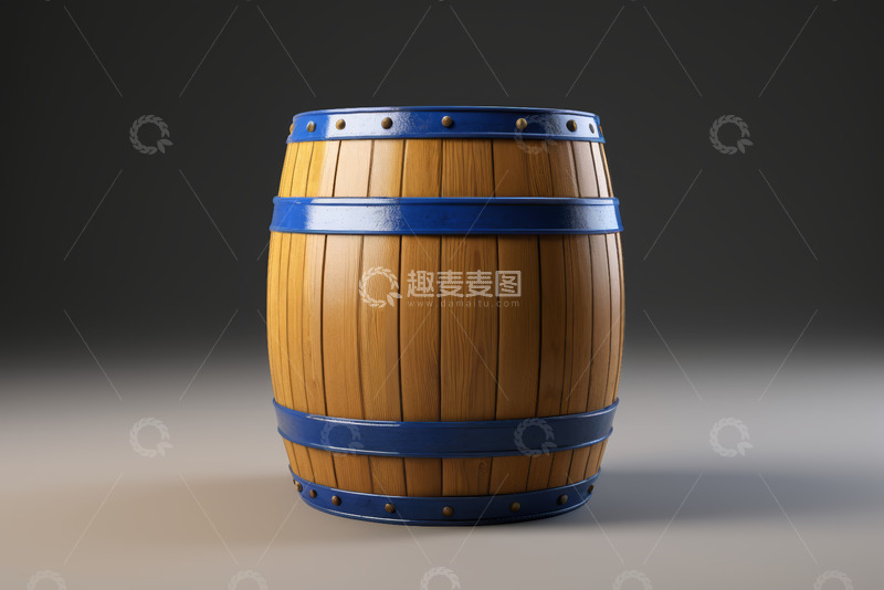 高清大图下载【趣麦麦图】木质酒桶特写