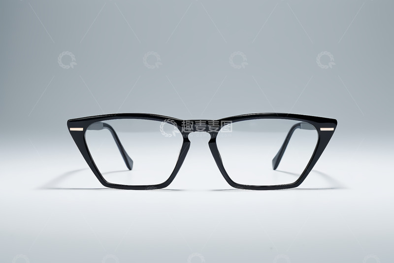 高清大图下载【趣麦麦图】黑色时尚眼镜特写素材