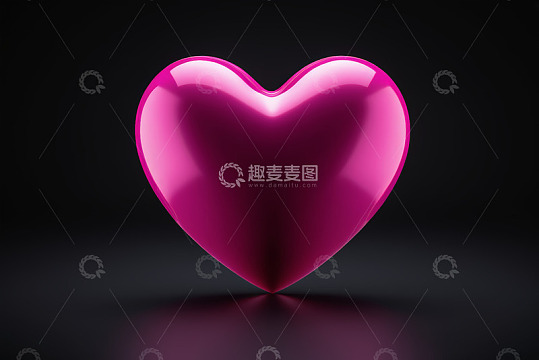 粉红色心形图案特写