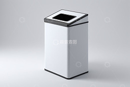 现代简约风格方形垃圾桶