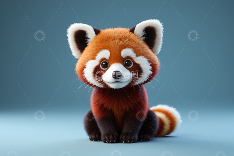 高清大图下载【趣麦麦图】可爱小熊猫正面特写