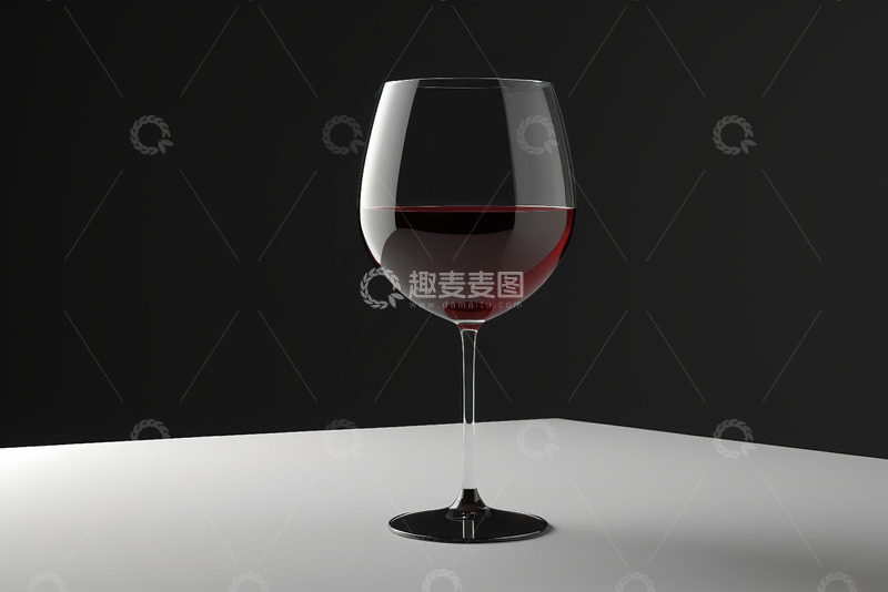 高清大图下载【趣麦麦图】高脚杯中的红葡萄酒