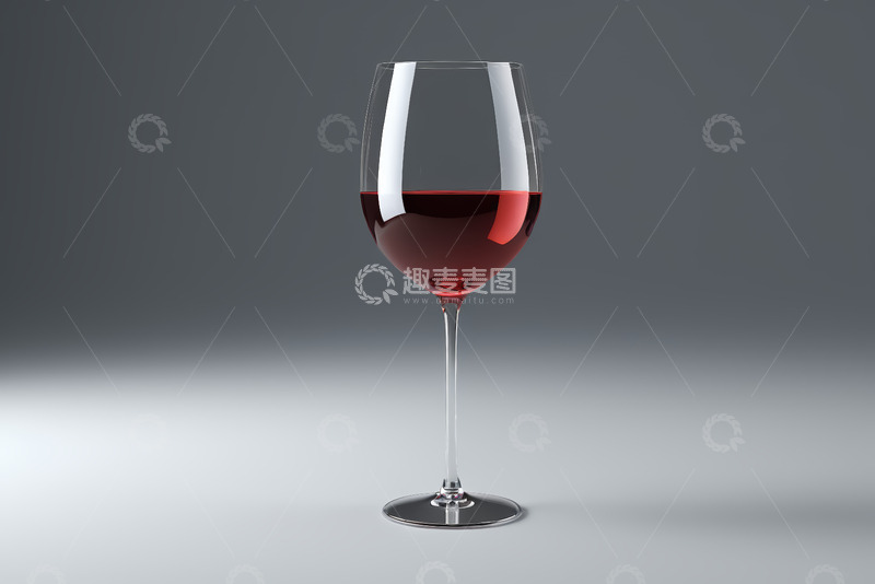 高清大图下载【趣麦麦图】高脚杯中的红色葡萄酒
