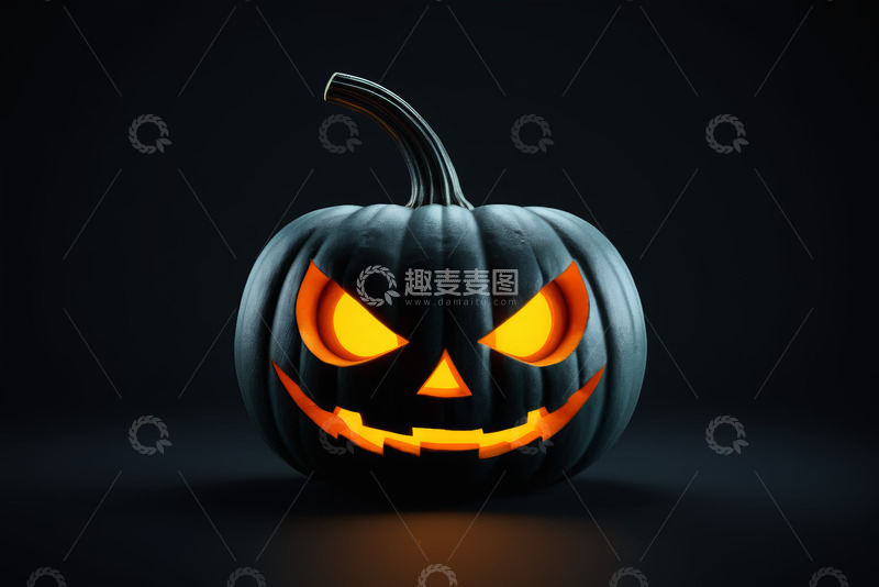 高清大图下载【趣麦麦图】万圣节南瓜装饰特写