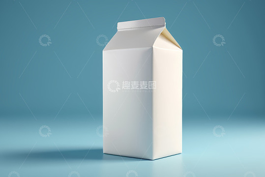 白色牛奶包装盒产品展示