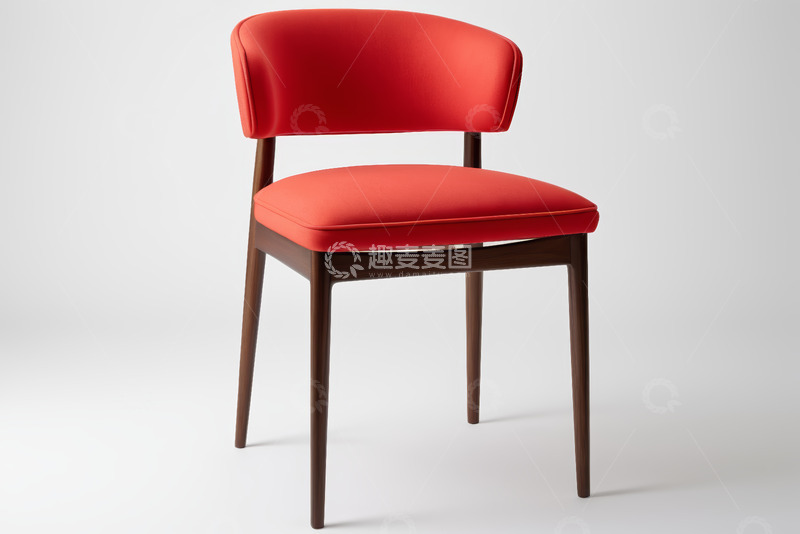 高清大图下载【趣麦麦图】红色现代风格舒适椅子