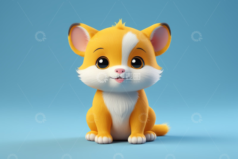 高清大图下载【趣麦麦图】可爱卡通小猫形象