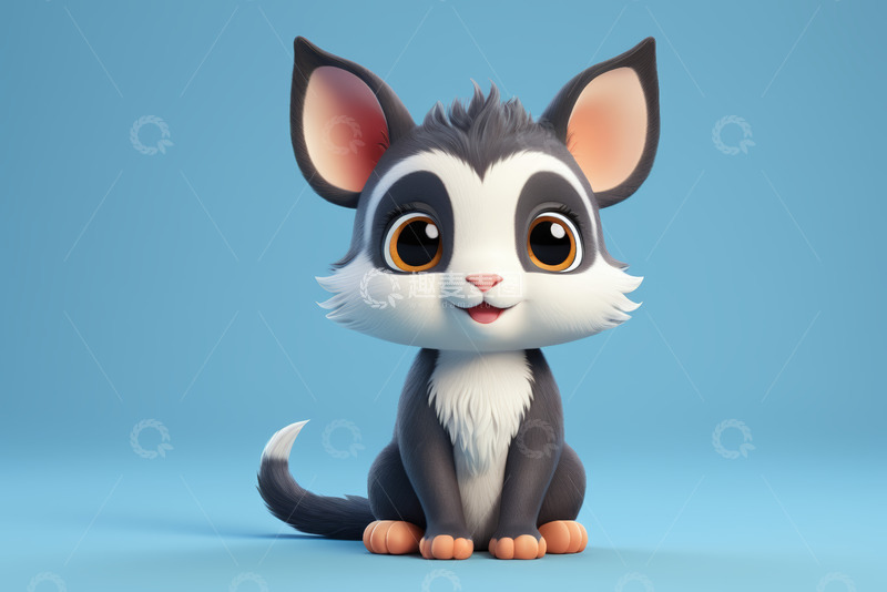 高清大图下载【趣麦麦图】可爱卡通小猫形象