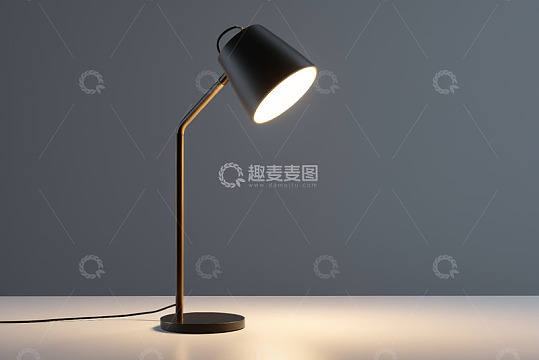 简约现代风格台灯亮灯特写