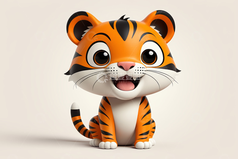高清大图下载【趣麦麦图】可爱卡通小老虎形象素材
