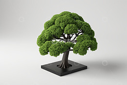 绿色树木3D模型展示