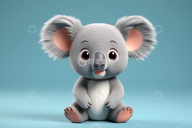 高清大图下载【趣麦麦图】可爱卡通考拉形象