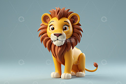 卡通狮子3D模型