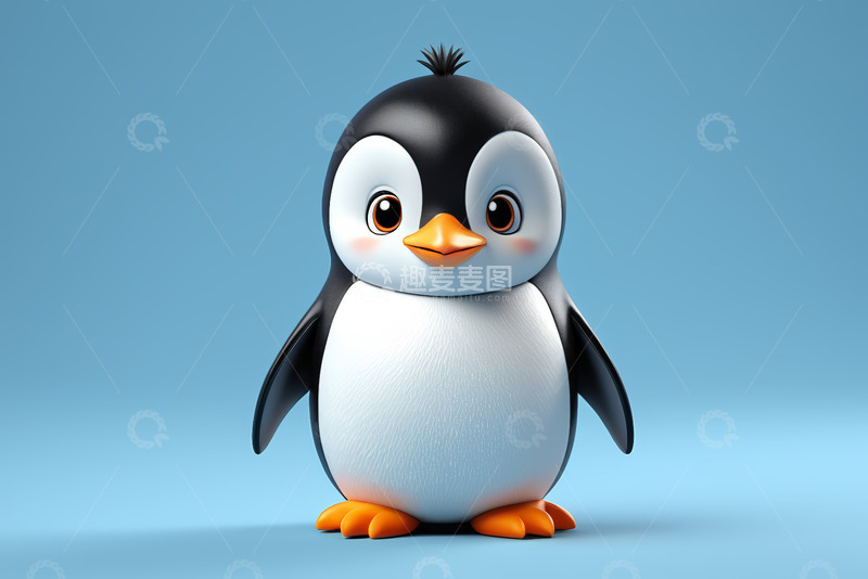 高清大图下载【趣麦麦图】可爱卡通企鹅形象