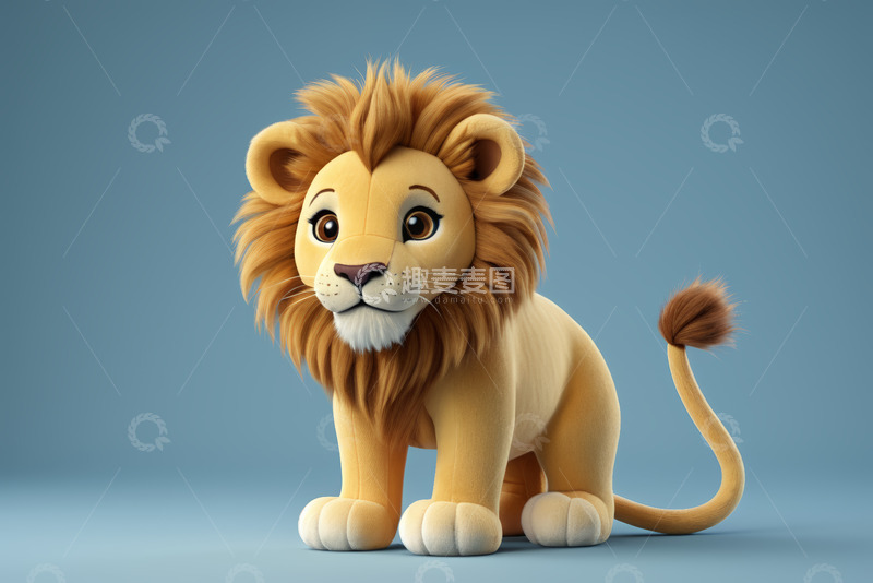 高清大图下载【趣麦麦图】卡通狮子形象