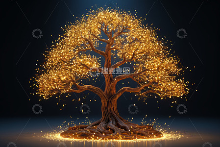 发光金树动画素材