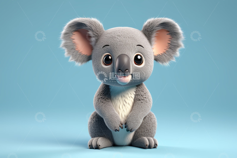 高清大图下载【趣麦麦图】可爱卡通考拉形象