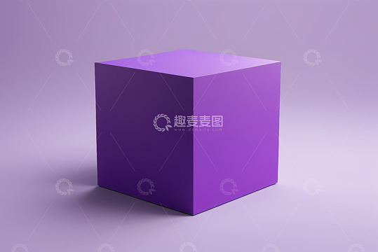 紫色立方体抽象背景素材
