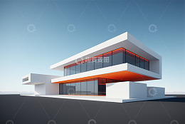 现代风格建筑外观效果图